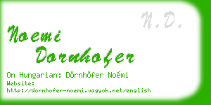 noemi dornhofer business card