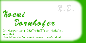noemi dornhofer business card
